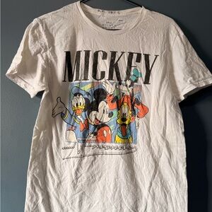 Disney White Mickey & Friends Retro Character Tee